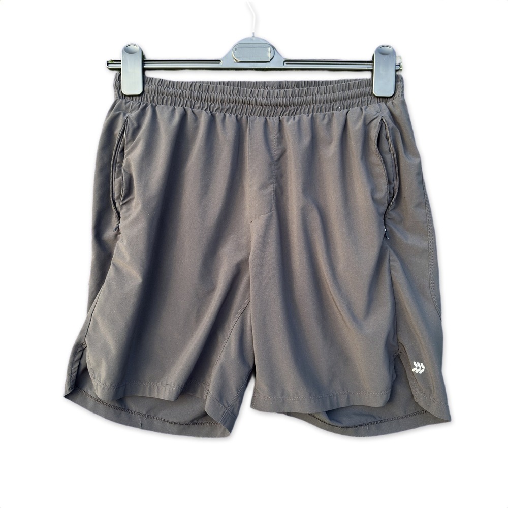 All in Motion Shorts Womens Large Black Athletic Running Zipper Pockets Stretch